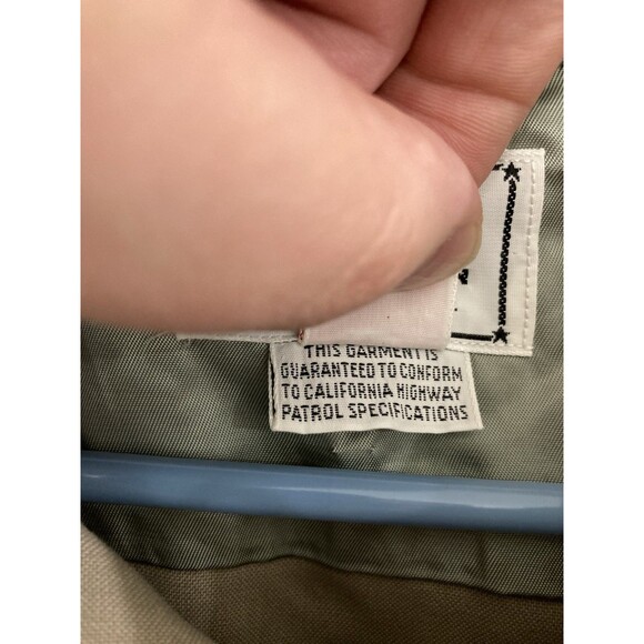 Men's VTG Elbeco CHP Regulation Tropical Shirt Obsolete Not Issued 60s Tan Sz XL - Picture 3 of 9